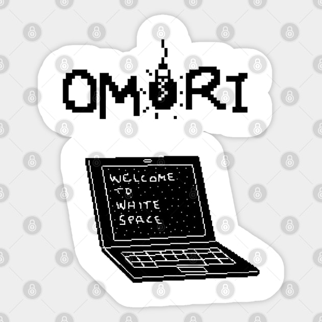 Omori Laptop Sticker by hidexmian